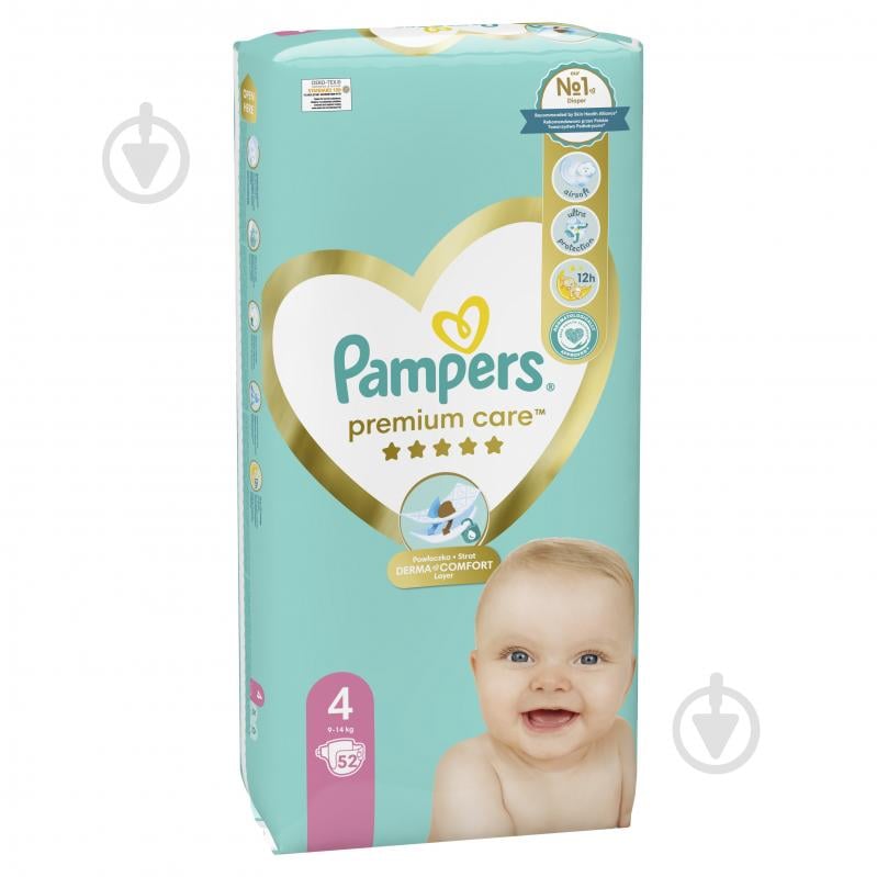 Підгузки Pampers Premium Care 4 9-14 кг 52 шт. - фото 3