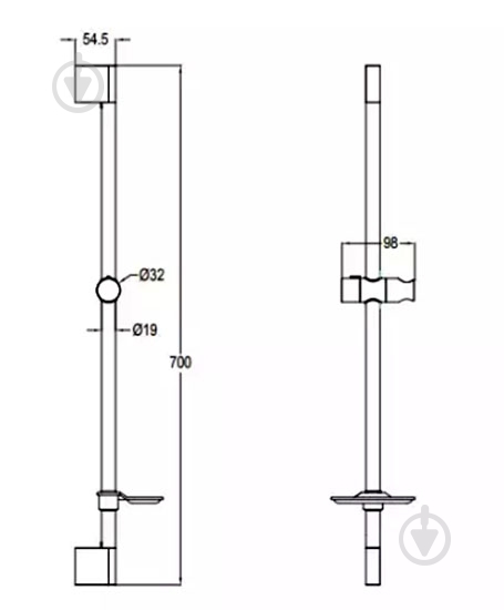 Душевая штанга Bravat Eler D141C - фото 5