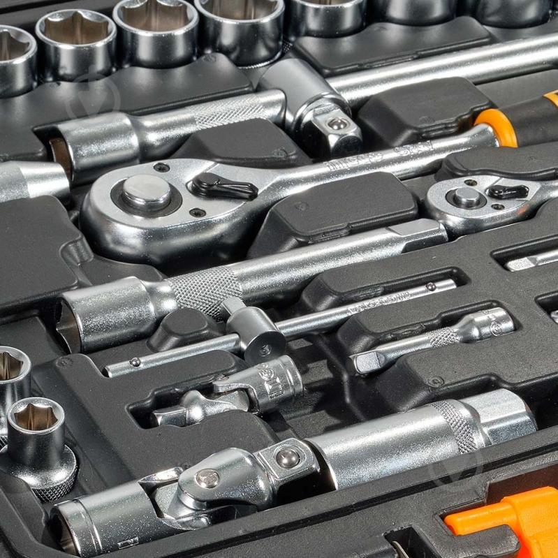Набор головок INGCO INDUSTRIAL 1/4"(F)×3/8"(M)1/2"(F)×3/8"(M) 94 шт. HKTS42941 - фото 9