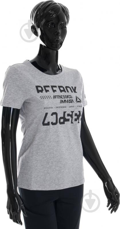 Футболка Reebok WOR CS TEE AY1922 р.XS сірий - фото 2