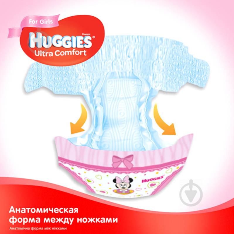 Підгузки Huggies Ultra comfort 3 5-9 кг 80 шт. для дівчаток - фото 4