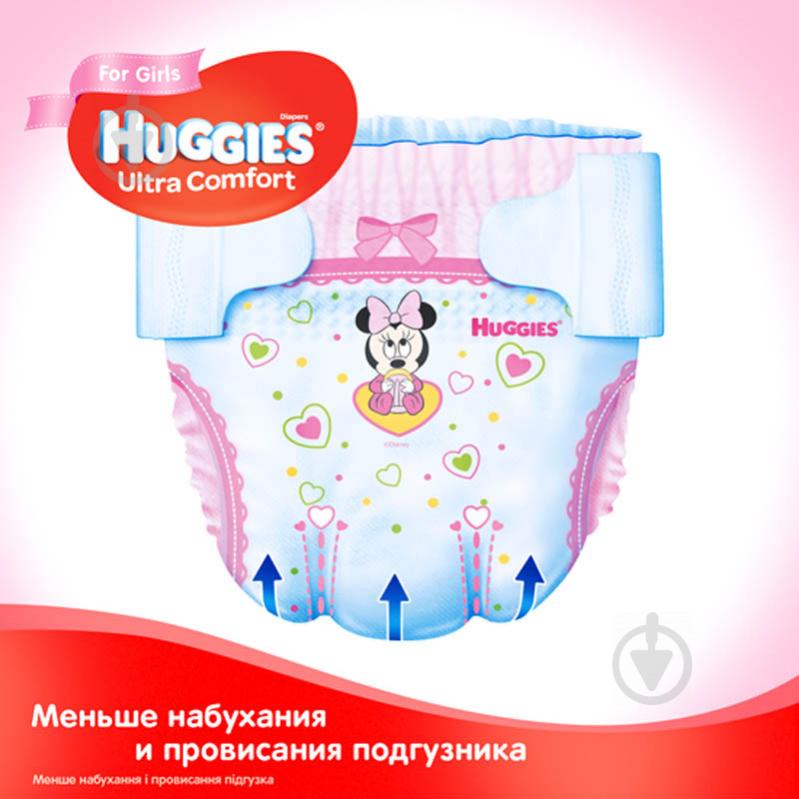 Підгузки Huggies Ultra comfort 3 5-9 кг 80 шт. для дівчаток - фото 6