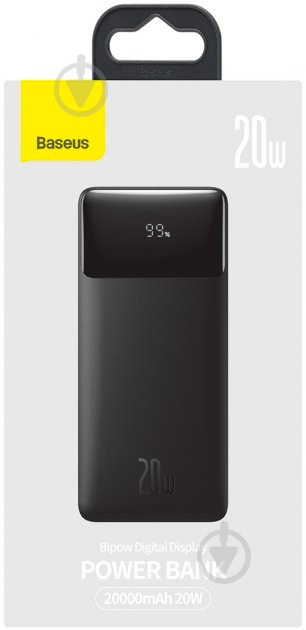 Повербанк BASEUS Power Bank Bipow PD 3.0 QC 3.0 20W 20000 mAh black (PPDML-M01) - фото 7