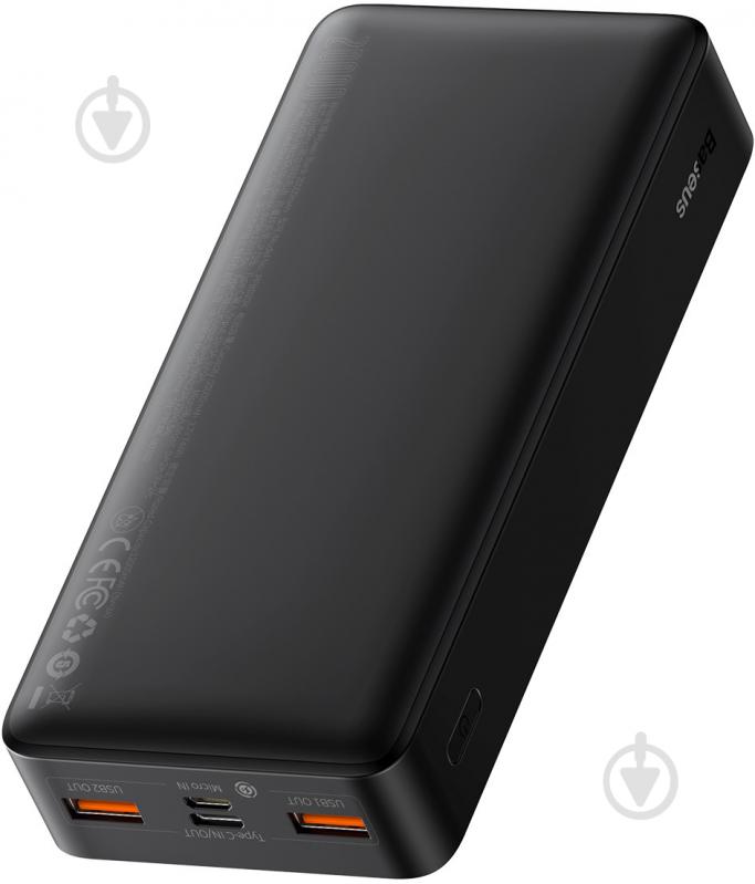 Повербанк BASEUS Power Bank Bipow PD 3.0 QC 3.0 20W 20000 mAh black (PPDML-M01) - фото 4