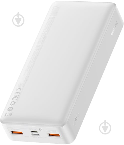 Повербанк BASEUS Power Bank Bipow PD 3.0 QC 3.0 20W 20000 mAh white (6932172618261) - фото 4