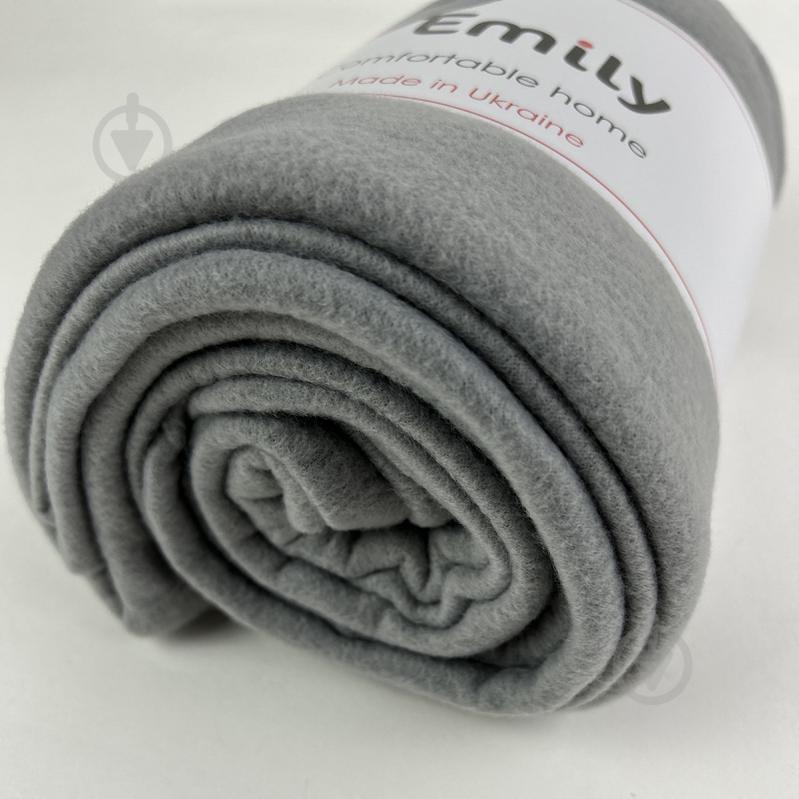 Плед флисовый Levity 150x200 см серый Emily - фото 5