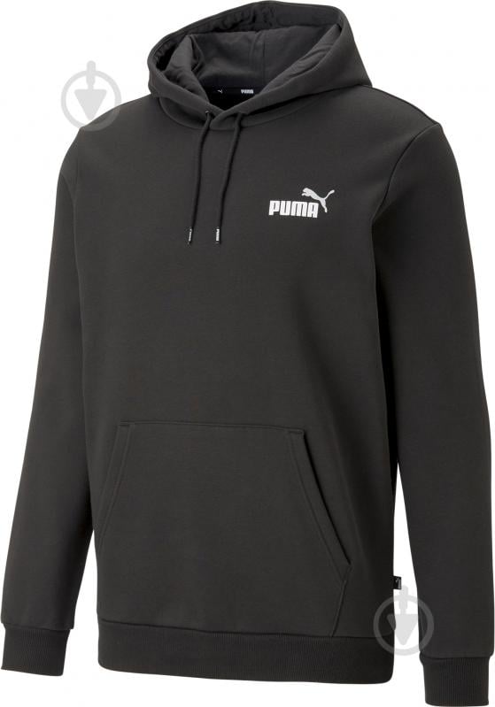 Джемпер Puma ESS+ 2 COL SMALL LOGO HOODIE 67447161 р.L черный - фото 1