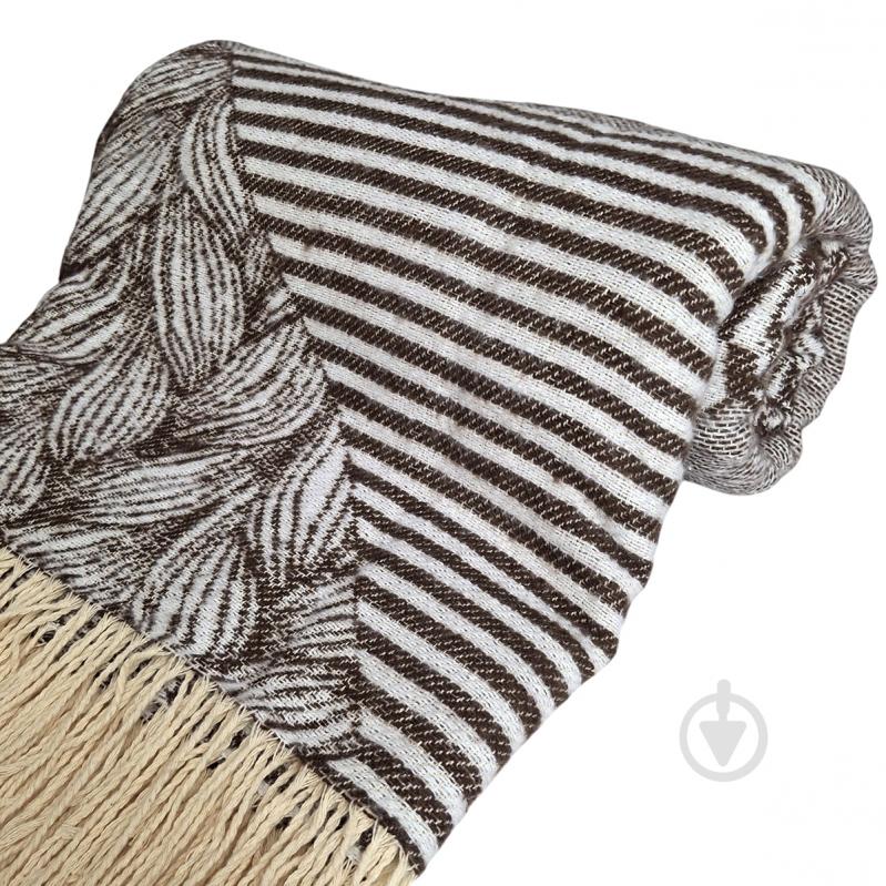 Плед Abstract 140x200 см коричневый SoundSleep - фото 5