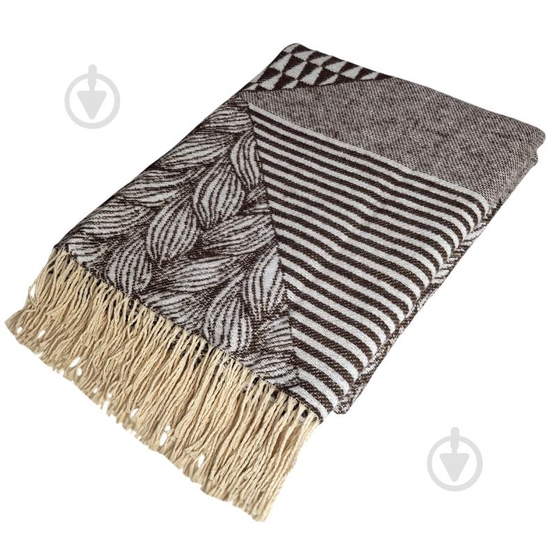 Плед Abstract 140x200 см коричневый SoundSleep - фото 7