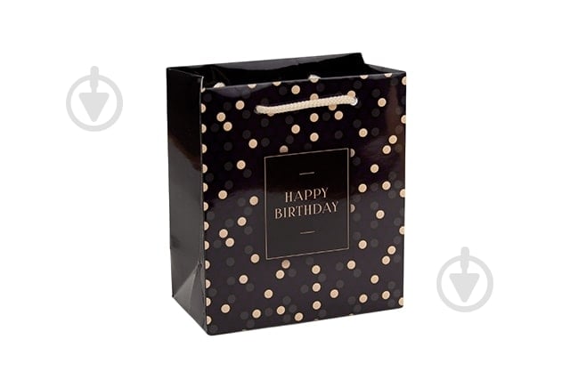 Пакет подарунковий Birthday 15x13x7 см - фото 1