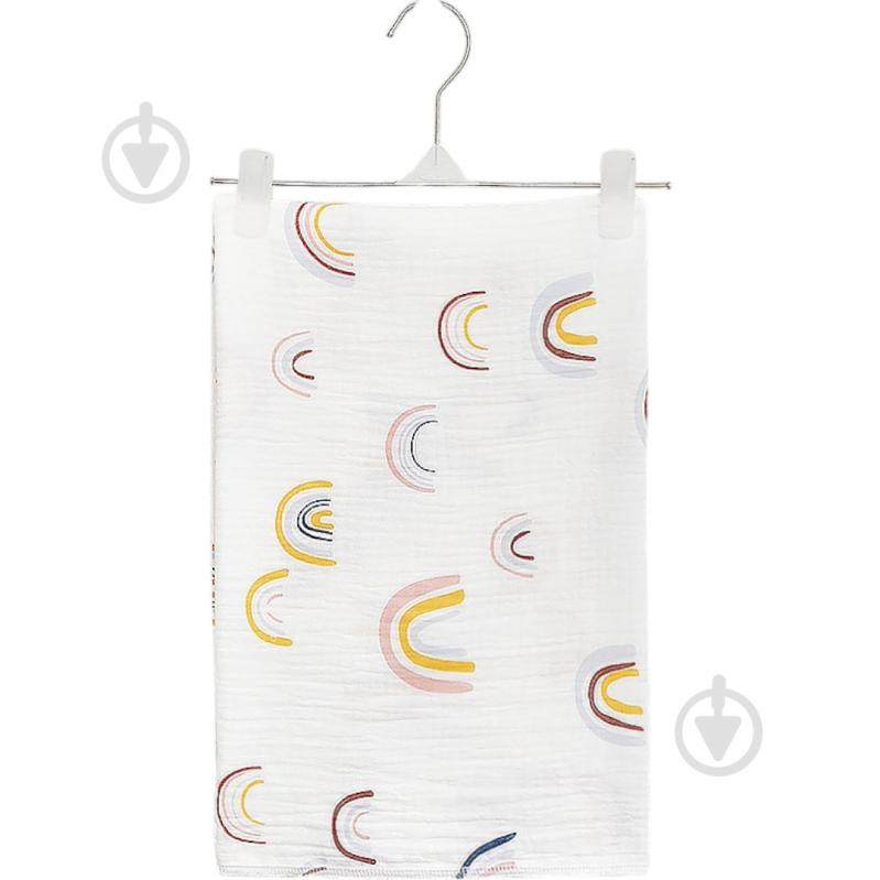 Пеленка Blanka Радуга 70x90 см белый с принтом 14286 - фото 1 Пеленка Blanka Радуга 70x90 см белый с принтом 14286 - фото 1