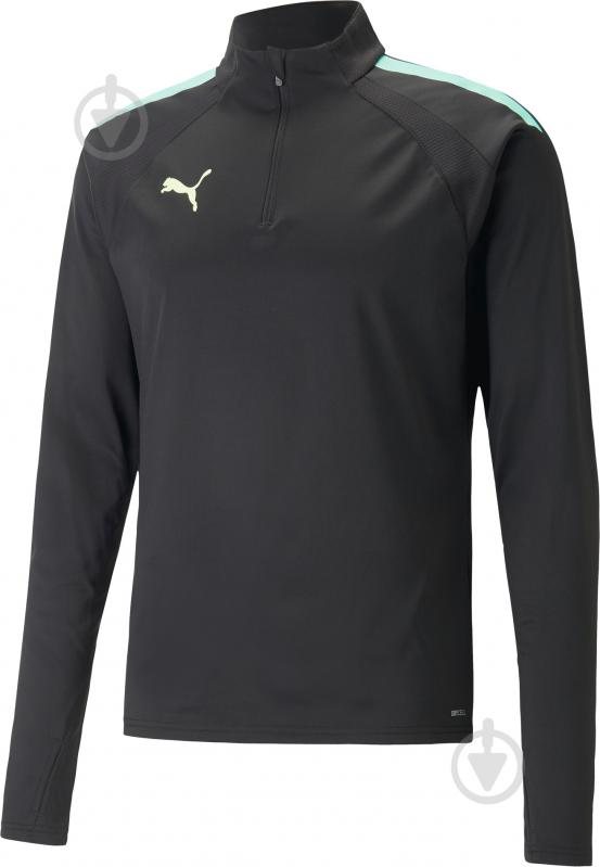 Джемпер Puma TEAMLIGA 1/4 ZIP TOP 65723651 р.M черный - фото 1