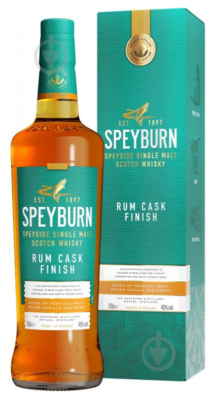 Виски Speyburn Rum Cask Finish 40% в коробке 0,7 л - фото 1