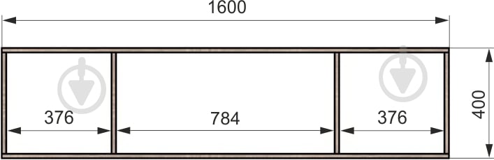 Дополнительный сегмент Берегиня Антресоль к шкафу Choice 4д3я 400х1600х550 мм антрацит / антрацит - фото 3