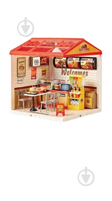 Ігровий набір SHANTOU YISHENG Мінідім фаст-фуд ресторан 0415 - фото 4 Ігровий набір SHANTOU YISHENG Мінідім фаст-фуд ресторан 0415 - фото 4