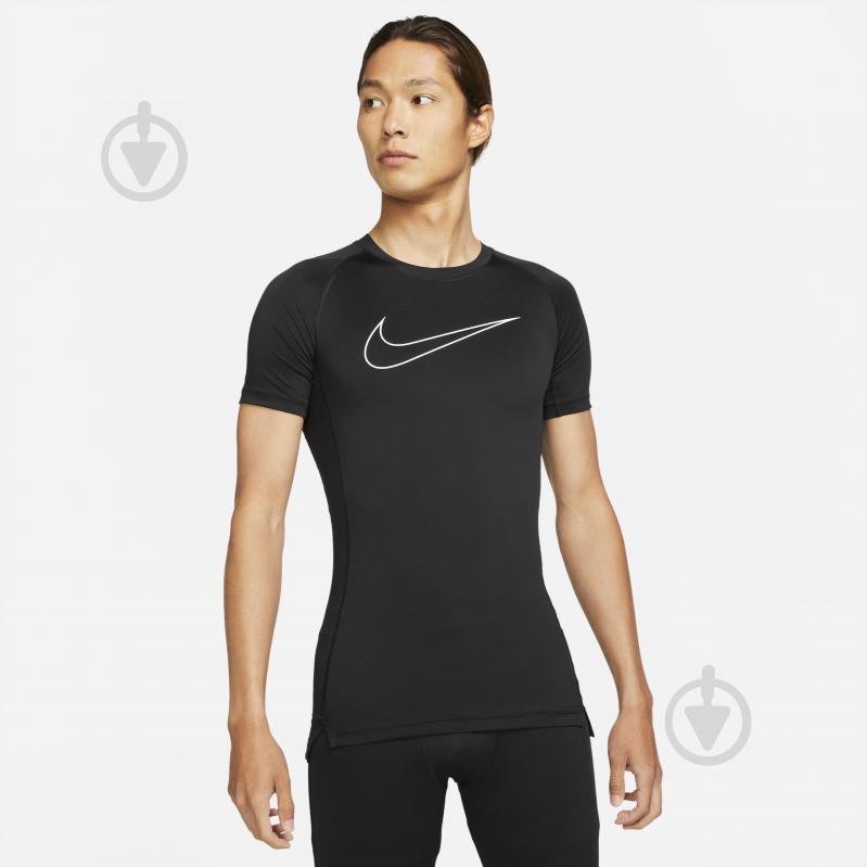 Футболка Nike M NP DF TIGHT TOP SS DD1992-010 р.M черный - фото 1