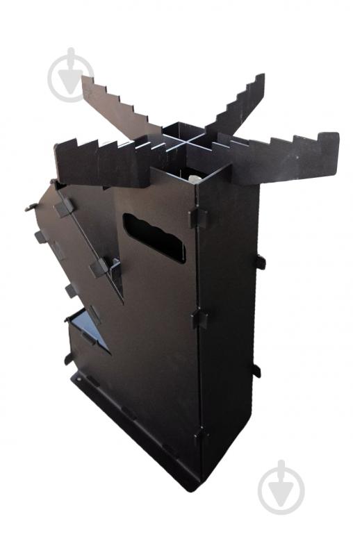 Печь ракетная STEEL CHARACTER 462х505х18 Тризуб - фото 2