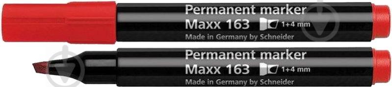 Маркер перманентный Schneider Maxx 163 1-4 мм S116302 красный - фото 1