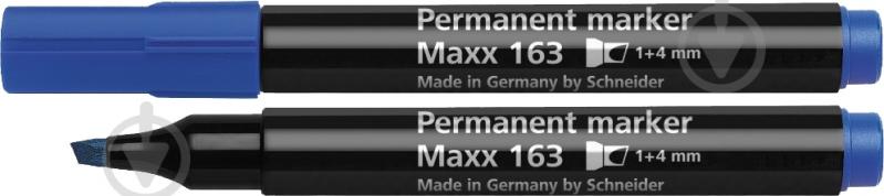 Маркер перманентный Schneider Maxx 163 1-4 мм S116303 синий - фото 1