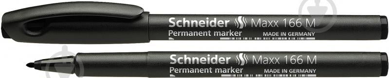 Набор перманентных маркеров Schneider Maxx 166 1 мм 10 шт. черный S116601 - фото 1