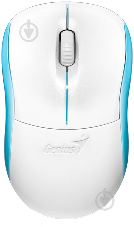 Мышь Genius NetScroll 6000 (31030089111) white/blue - фото 1