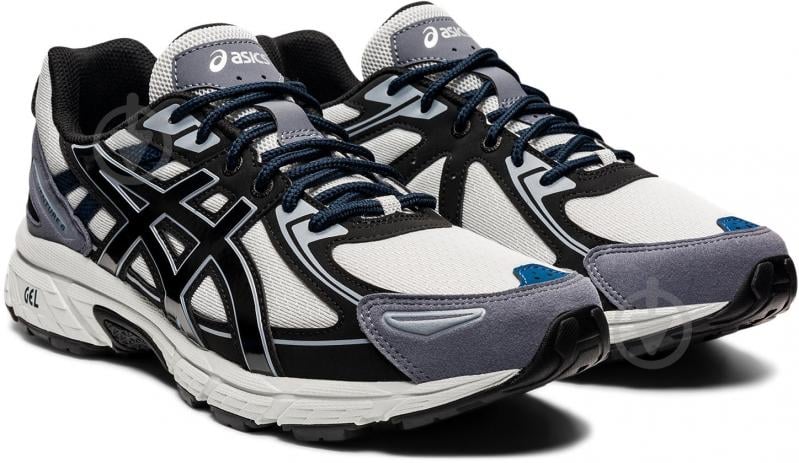 Кроссовки чоловічі демісезонні Asics GEL-VENTURE 6 1201A553-021 р.45 черно-бело-серые - фото 3