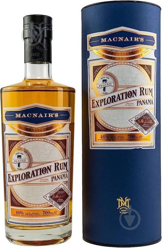 Ром MacNair's Exploration Panama 7yo Peated 0,7 л - фото 1