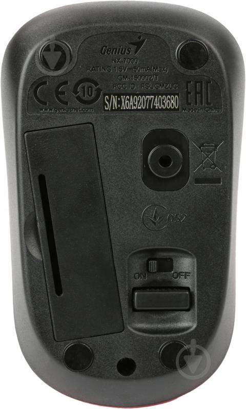 Мышь Genius NX-7000 (31030109110) red - фото 4 Мышь Genius NX-7000 (31030109110) red - фото 4