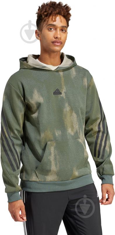 Джемпер Adidas M FI 3S HD IR9228 р.XL хаки - фото 6