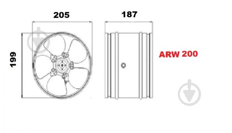 Вытяжной вентилятор AirRoxy aRw 210 (01-102) - фото 5