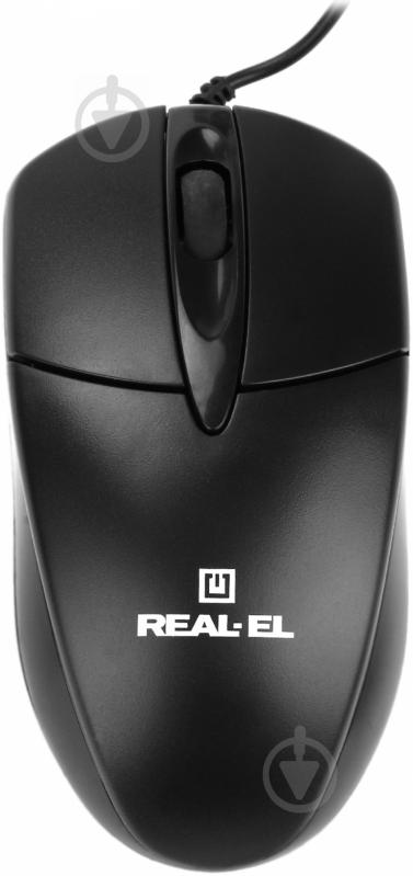 Мышь REAL-EL RM-211 USB black - фото 1