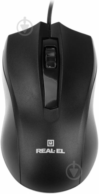 Мышь REAL-EL RM-213 USB black - фото 1