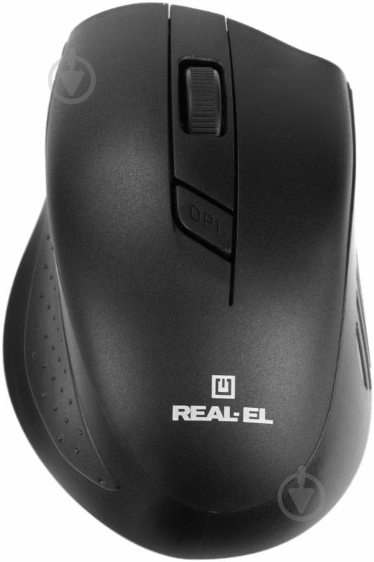Мышь REAL-EL RM-300 Wireless black/grey - фото 1 Мышь REAL-EL RM-300 Wireless black/grey - фото 1