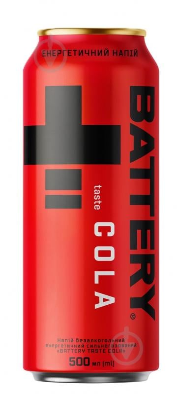 Энергетический напиток Battery taste Cola 0,5 л - фото 1