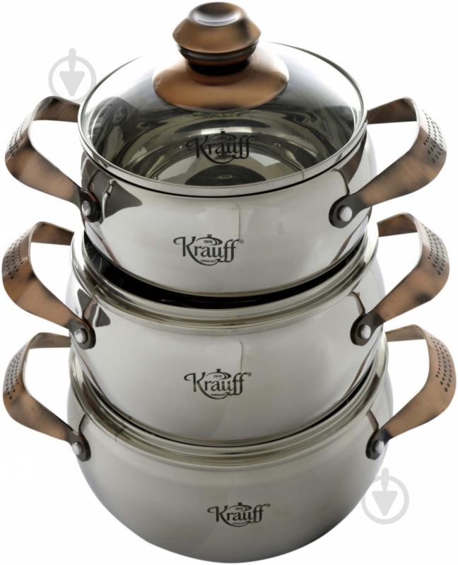 Набір каструль Krauff 6 предметів 26-242-009 - фото 1