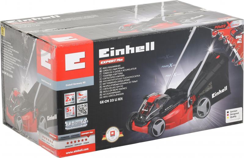 Газонокосилка аккумуляторная Einhell X-Change GE-CM 33 Li Kit 3413140 - фото 4