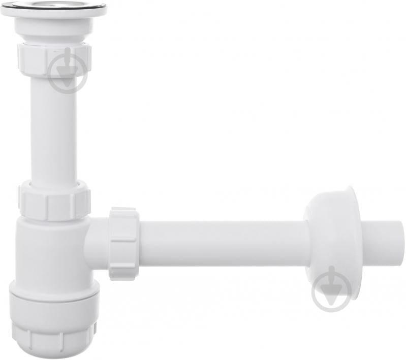 Сифон для умывальника McAlpine низкий 1.1 / 4 "x32мм нерж выпуск с резиновой пробкой, HC1L - фото 1 Сифон для умывальника McAlpine низкий 1.1 / 4 "x32мм нерж выпуск с резиновой пробкой, HC1L - фото 1