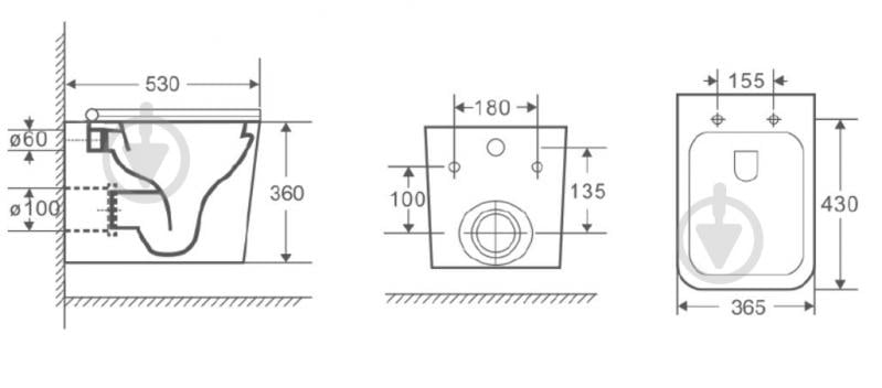 Унітаз підвісний Mixxen Манхеттен Rimless з сидінням S/C Slim MXLT0610 - фото 2