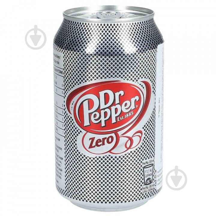 Безалкогольний напій Dr.Pepper Zero 0,33 л - фото 1