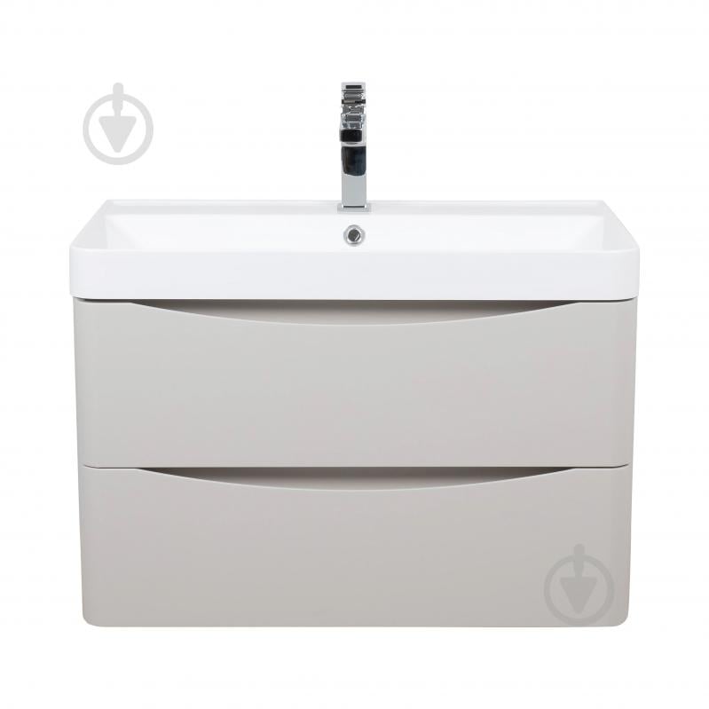 Тумба подвесная Aqua Rodos VISTA (PVC-KASHEMIR) с умывальником Deep 75 см - фото 3