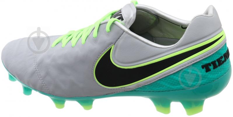 Бутсы Nike Tiempo Legend VI FG 819177-005 р.44 серый с зеленым - фото 6