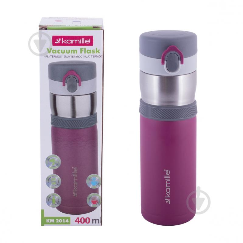 Термочашка Kamille KM-2014-RD (400 мл) - фото 3