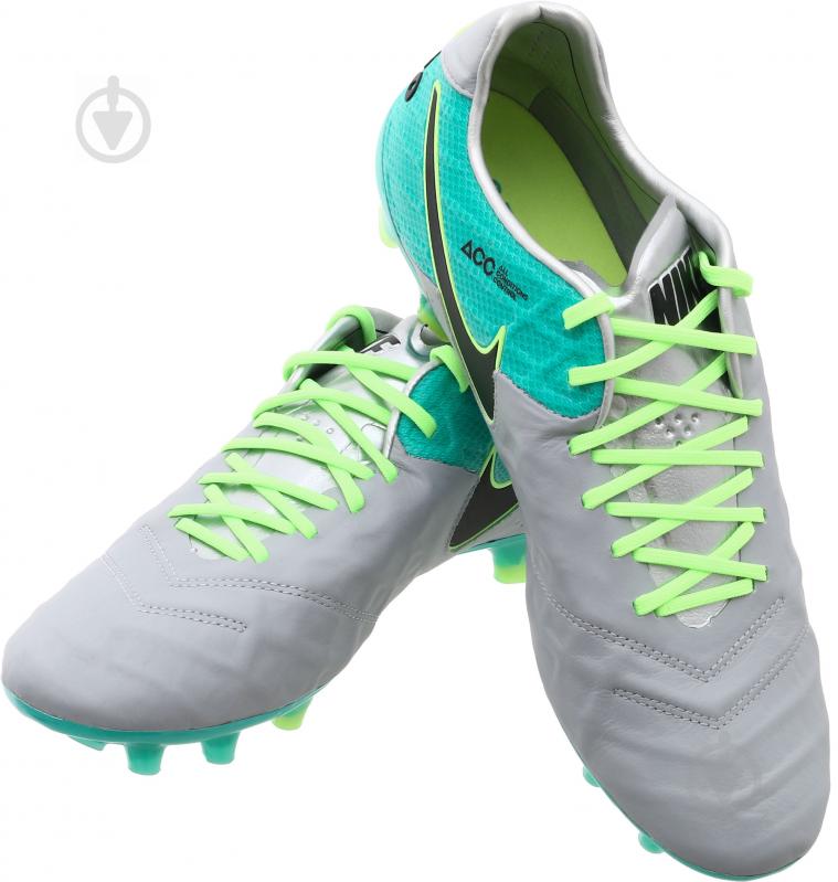 Бутси Nike Tiempo Legend VI FG 819177-005 р.42 сірий із зеленим - фото 2