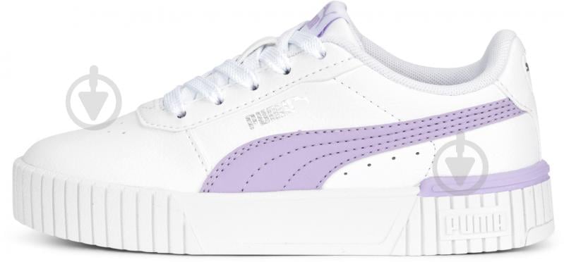 Кроссовки для девочек демисезонные Puma CARINA 2.0 PS 38618606 р.34,5 белые - фото 1