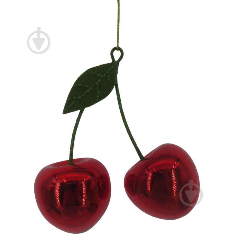 Подвеска WEI DE ARTS стеклянная вишни 10 см красный - фото 1 Подвеска WEI DE ARTS стеклянная вишни 10 см красный - фото 1