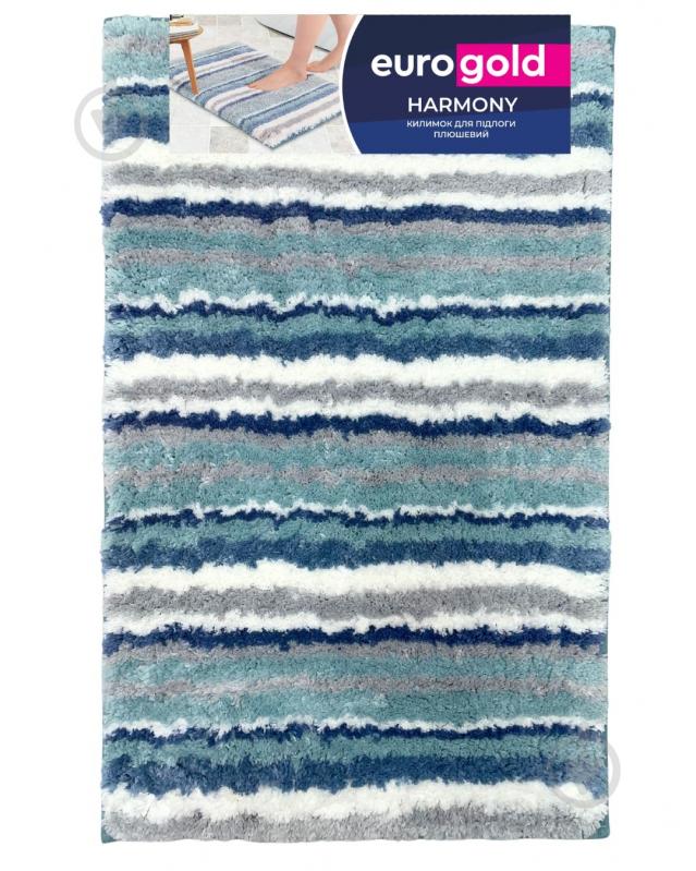 Коврик для пола плюшевый Memory blue - фото 1 Коврик для пола плюшевый Memory blue - фото 1