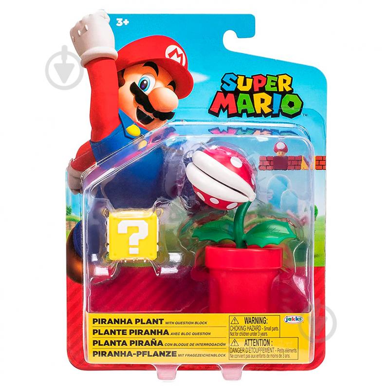 Іграшка Super Mario Ігрова фігурка з артикуляцією SUPER MARIO - Рослина-піранья 10 cm 40825i - фото 1