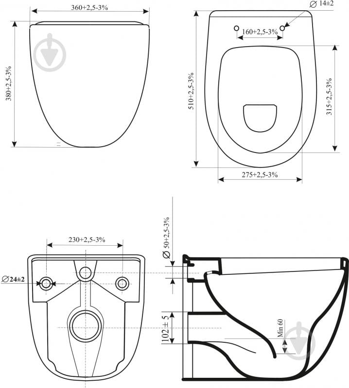 Биде подвесное Acer Duke Lambria - фото 3