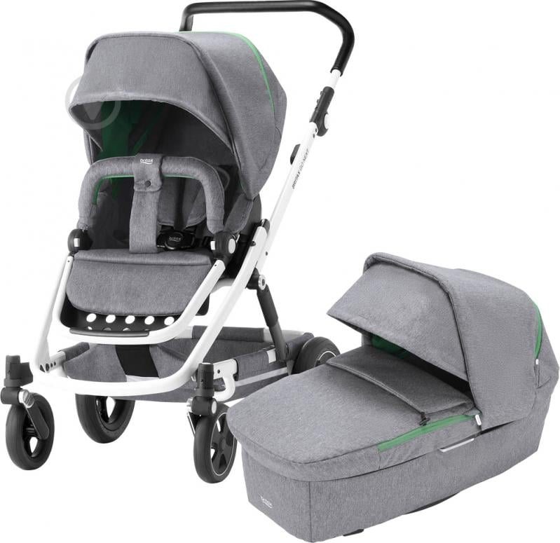 Коляска универсальная 2 в 1 Britax GO NEXT 2 Dynamic Grey/White 2000027971 - фото 1