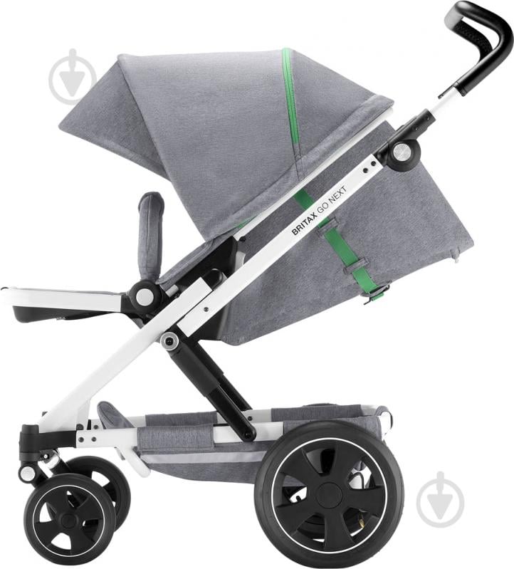 Коляска универсальная 2 в 1 Britax GO NEXT 2 Dynamic Grey/White 2000027971 - фото 8
